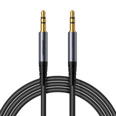 Cable AUX Audio Cable 3.5mm mini jack 1.2m fekete