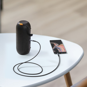 Kaapeli Aux Audiokaapeli 3.5mm Mini Jack 1.2m musta