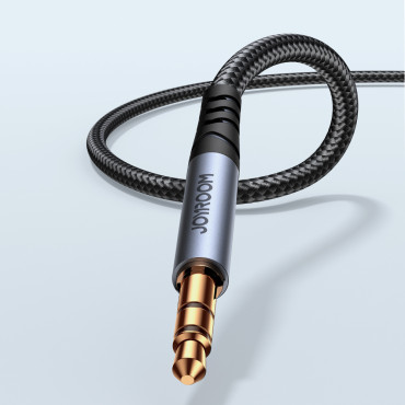 Cable AUX Audio Cable 3.5mm mini jack 1.2m Preto