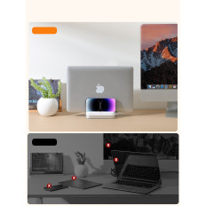 Houder staan op laptop tablet White Phone