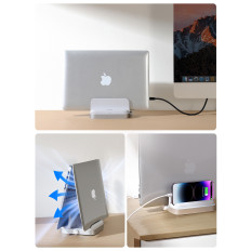 Holder stand on laptop tablet white phone