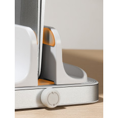 Holder áll a laptop tabletta fehér telefon