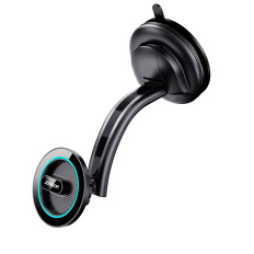 Punho de carro magnético para o vidro do telefone da cockpit Ventilação checkered preto