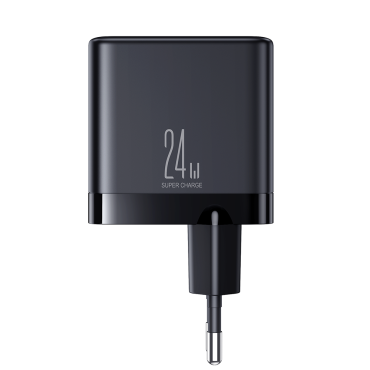 4x USB-Omrežni polnilnik 4.8a Črna
