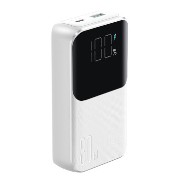 Mini Powerbank 10000mAh sisäänrakennetuilla kaapeleilla JR-PBC06 30W Valkoinen