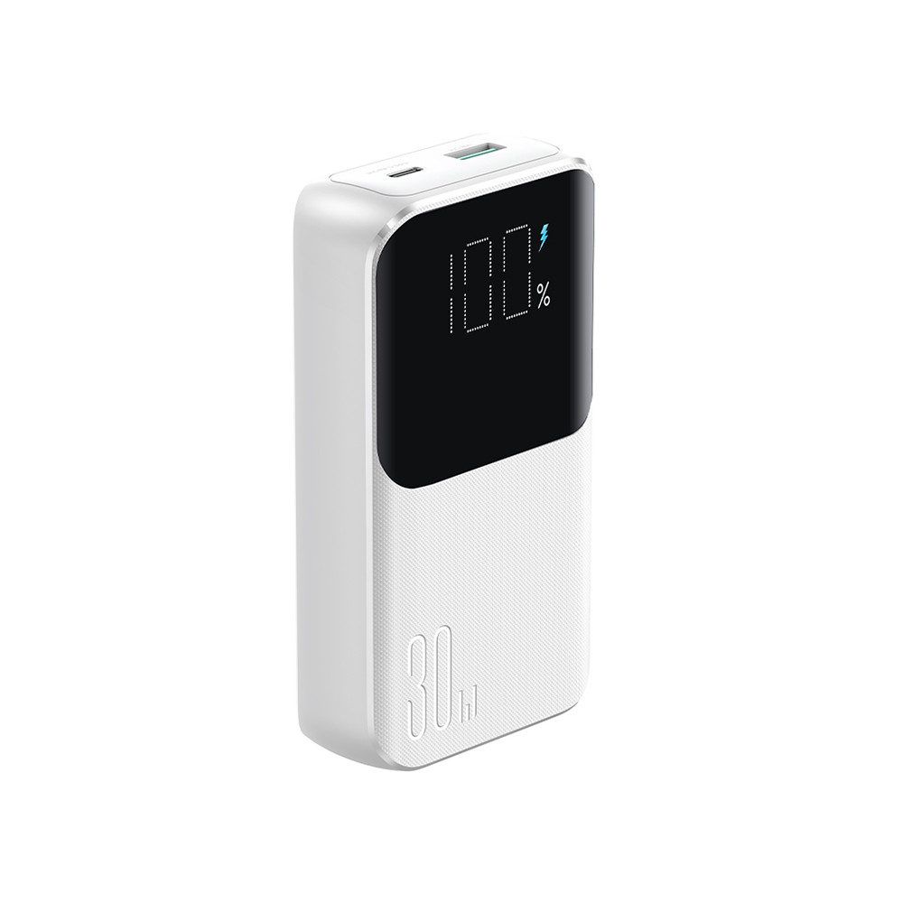Mini Powerbank 10000mAh sisäänrakennetuilla kaapeleilla JR-PBC06 30W Valkoinen