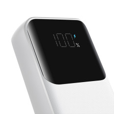 Mini PowerBank 10000mAh ar iebūvētiem kabeļiem JR-PBC06 30W White