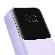 Mini Powerbank 20000mAh sisäänrakennetuilla kaapeleilla JR-PBC07 30W kirkas violetti