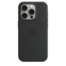 Originalni silikonski primer Apple Za iPhone 15 Pro Silikon Case Magsafe Black