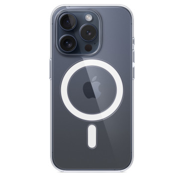 Pôvodný silikónový prípad Apple Pre iPhone 15 Pro Max Clear Case Magsafe Transparentné