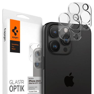 Kamera Kameraöverdrag för iPhone 14-15 Pro / Pro Max Transparent Set 2st.