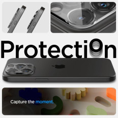 Kamera Kameraöverdrag för iPhone 14-15 Pro / Pro Max Transparent Set 2st.
