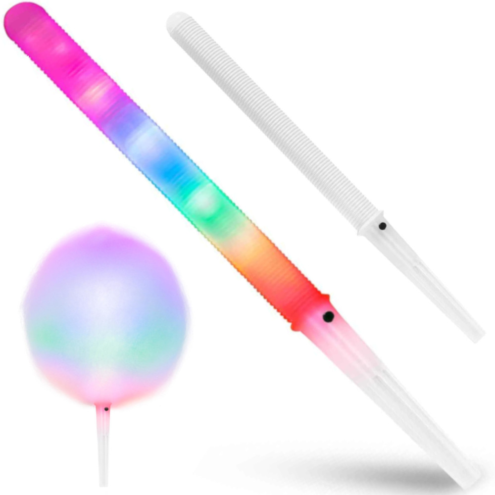 Revestimiento de palos LED para lana de azúcar: un conjunto de 100 PC.
