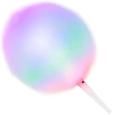 Gloeiende LED-sticks voor suikerwol - een set van 100 stuks.