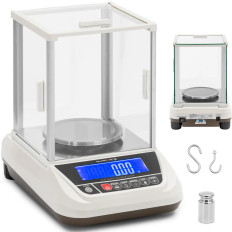 Escala analítica de laboratório com tampa de vidro LCD 3000 g / 0,01 g