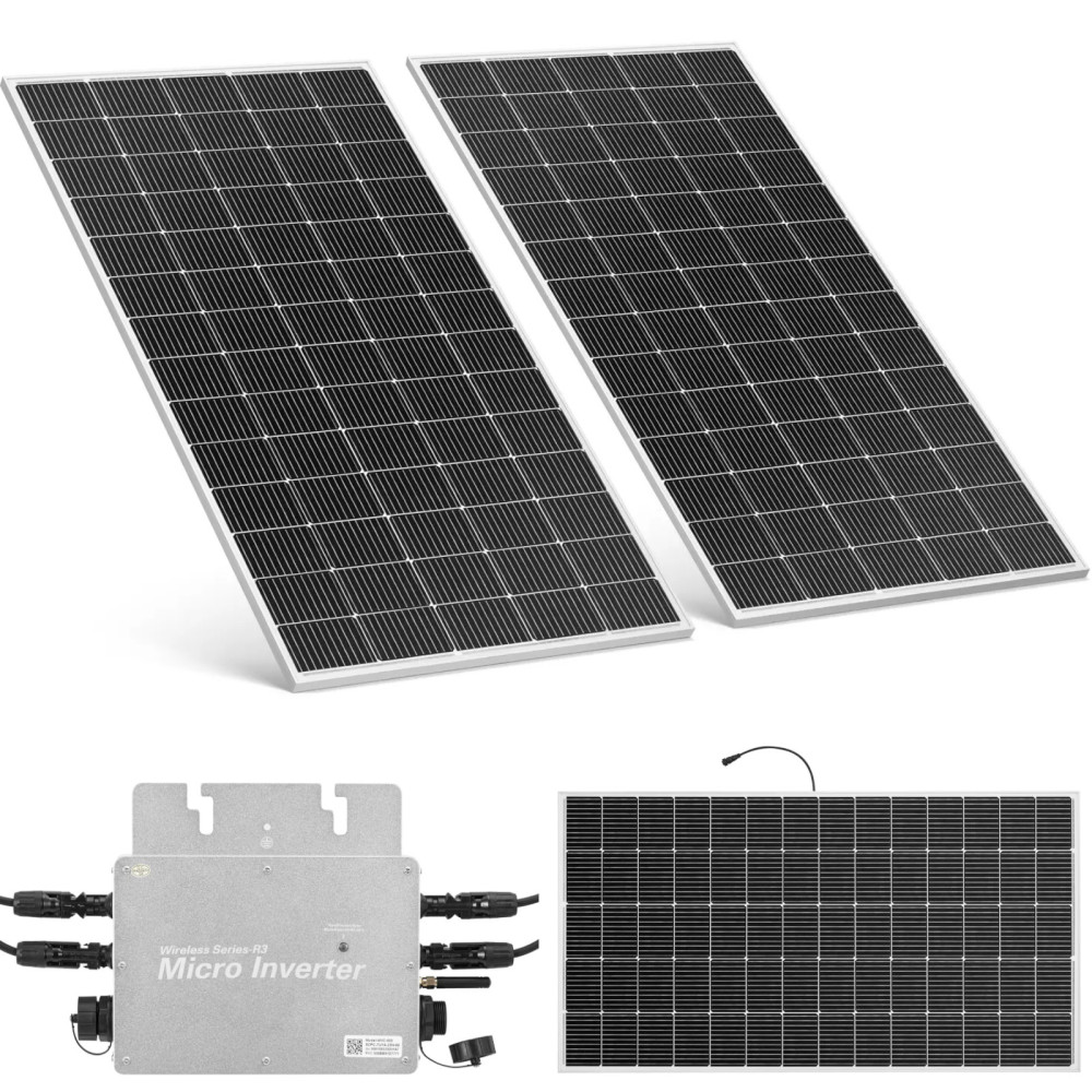Balkon fotovoltaické solární panely 600 W - sada