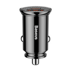 Carregador de carro inteligente com USB e USB-C QC PD Black Ports