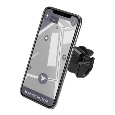 Nosilec za telefon za prezračevalno rešetko v avtomobilu Spagen Click.R Black