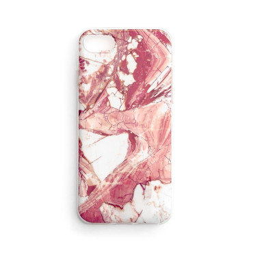 Cubierta de estuche de gel de mármol mármol Xiaomi Redmi 8A Rosa