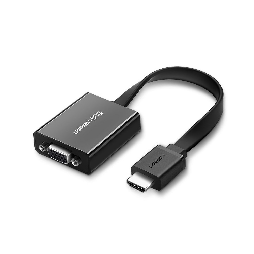 Adaptateur HDMI - VGA Micro USB Aux Aux 3,5mm Mini Jack Noir