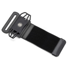 Chegada de telefone até 6 '' no pulso de uma banda esportiva para correr preto