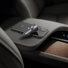 USB un USB-C QC 3.0 PD 36W 3A Pelēks lādētājs
