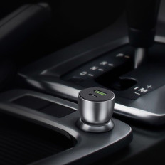 USB og USB-C QC 3.0 PD 36W 3A GRAY OPLAGER