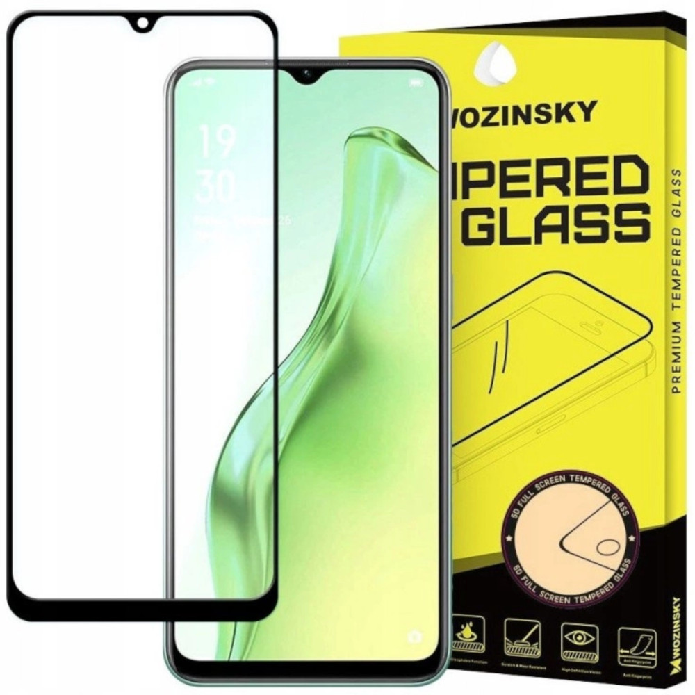 Herdet glass med en ramme for OPPO A31 Full Lim Black