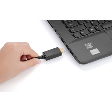 Kabeļu vienvirziena kabelis ar displayport uz HDMI 4K 30Hz 32 AWG 2 M melns