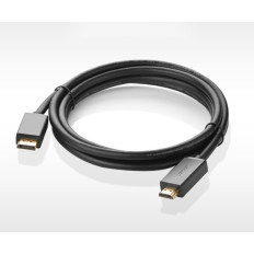 Kabeļu vienvirziena kabelis ar displayport uz HDMI 4K 30Hz 32 AWG 2 M melns