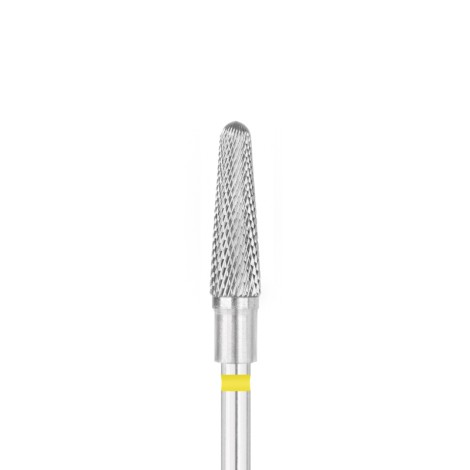 Broca para Broca de Unhas CARBON EXO PRO Cone Redondo 4,0mm Amarelo — vista frontal