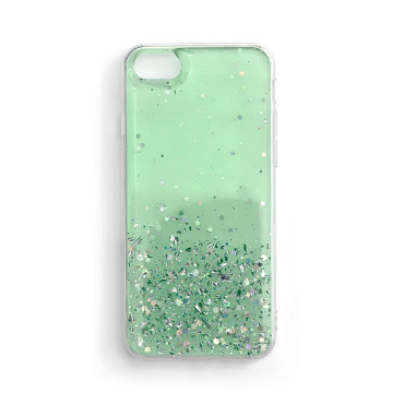 Kiiltävä kotelo, jossa Brocade Xiaomi Mi 10t Lite Star Glitter Green