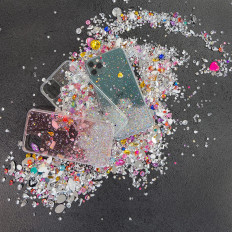 Capa de caso brilhante com brocado xiaomi mi 10t lite estrela glitter verde