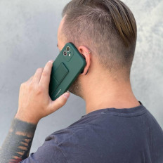 Silikongehäuse mit iPhone 12 Pro Max Kickstand Fall gelb