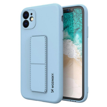 Silicone case with the Samsung Galaxy A32 5G Kickstand Case Jasno-blue