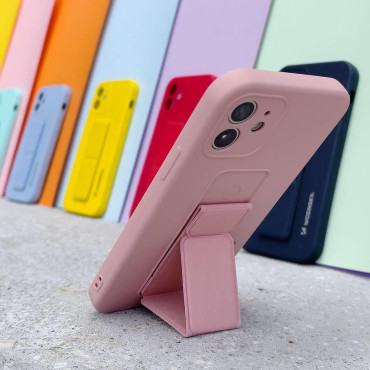 Silikongehäuse mit dem Samsung Galaxy A32 5g Kickstand-Fall Jasno-Blue