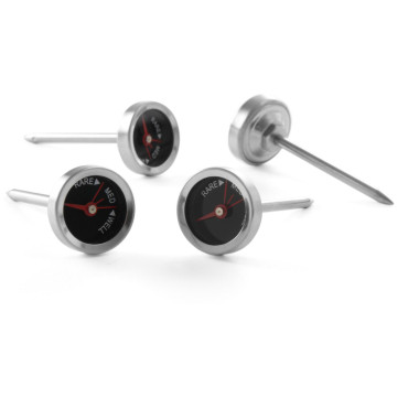 Δείπνο θερμόμετρο για μπριζόλα - Σετ από 4 τεμάχια - Hendi 271339