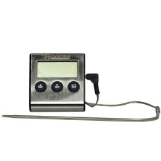 Thermomètre de cuisson avec sonde et fonction minuterie - Hendi 271346