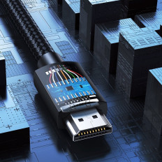 Fio de cabo em HDMI 2.0 4K de alta qualidade de 3m preto