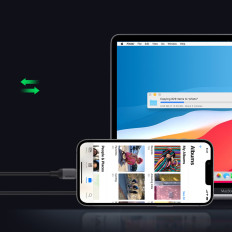 Hitro polnjenje kabel iPhone USB-C - strela PD 20W 1M črna