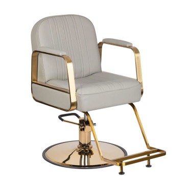 GABBIANO ACRI GOLD fodrászszék - bézs — elölnézet