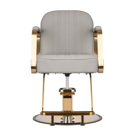 GABBIANO HAIRDRESSING CHAIR ACRI GOLD - BEIGE — framsida