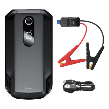 3in1 käynnistyslaite Booster Starter 12V 100A + PowerBank 13000mah + LED-taskulamppu