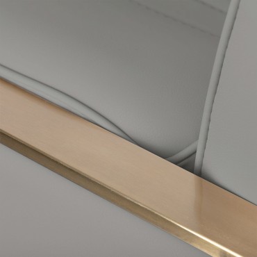 GABBIANO HIUSTENLEIKKAUSTUOLI ACRI GOLD - BEIGE — lähikuva käsinojasta