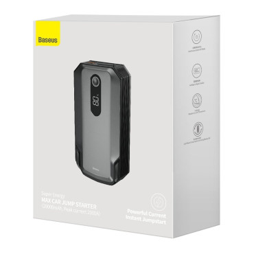 3in1 käynnistyslaite Booster Starter 12V 100A + PowerBank 13000mah + LED-taskulamppu