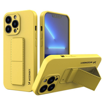 Silikonový pouzdro s iPhone 13 Pro Max Kickstic Case Yellow
