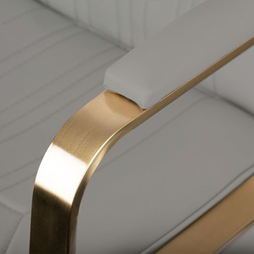 GABBIANO HOLIČSKÉ KRESLO ACRI GOLD - BÉŽOVÉ — detail opierky ruky
