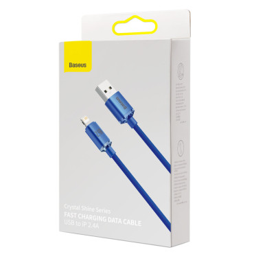 Kabelski kabel za hitro nalaganje in prenos podatkov USB - strela 2.4a 2m modra