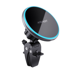 Cargador inalámbrico de automóviles Qi con Magsafe 15W con diatilation negro