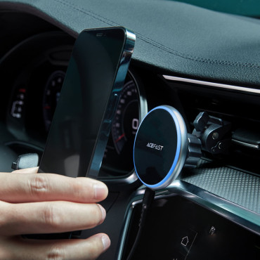 Auto Bezdrôtová nabíjačka Qi s Magsafe 15W Kenkovaný Kendylácia Black
